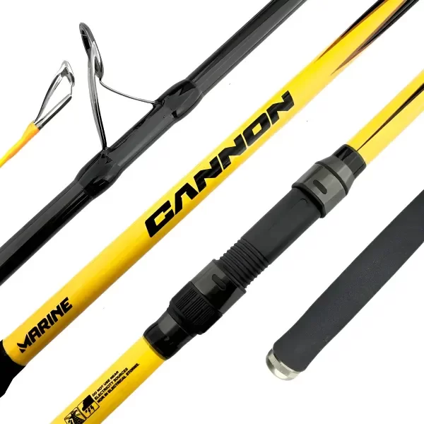 Producto - Caña Marine Sports Cannon 4.20mts 3 Tramos Hibrida Lanzar Amarillo