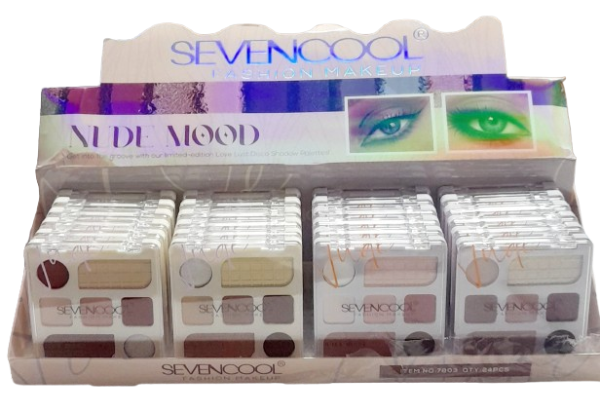 Producto - Paleta de sombras e iluminadores Nude Mood Sevencool DNB 10/25