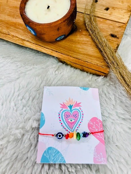 Producto - PULSERA 7 CHAKRAS  C/ OJO TURCO I
