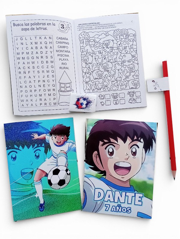 Producto - 15 Libros grandes didacticos 20x14cm con 15 gomas y 15 lapiz negro