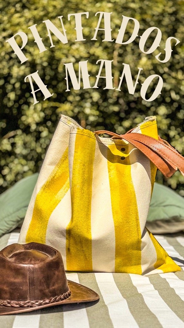 Producto - Bolso Rayado Amarillo