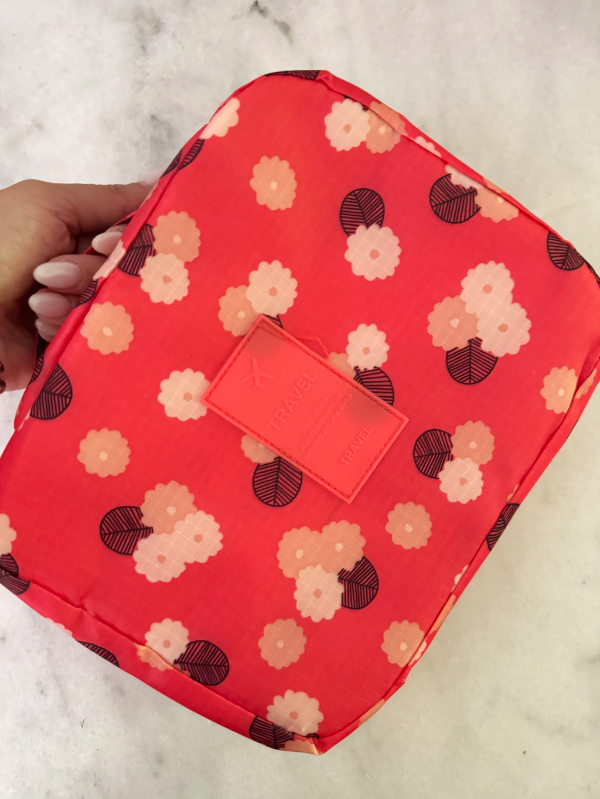 Producto - Neceser viajero flores coral