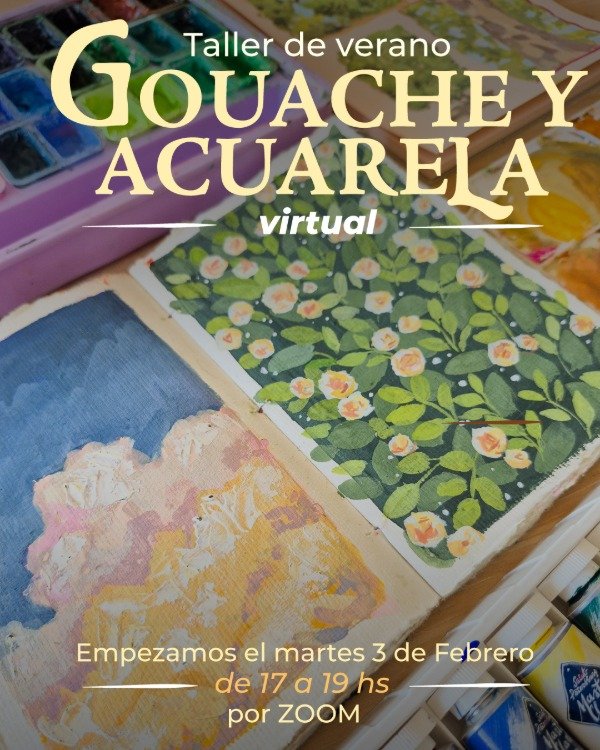 Producto - Taller de verano: Gouache y Acuarela (virtual)
