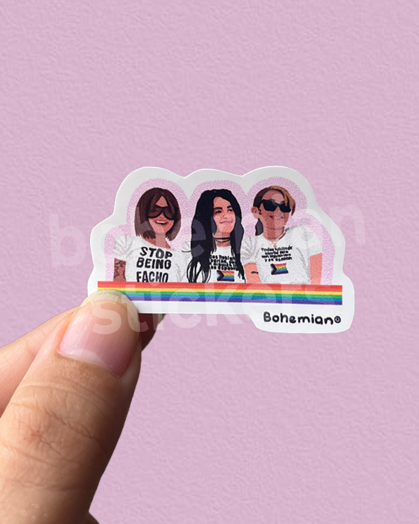 Producto - LALI TAICHU Y MARÍA - Sticker individual Pride