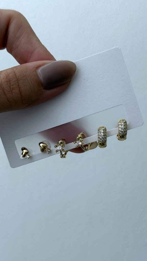 Producto - Set 3 pares o par individual ORO LAMINADO