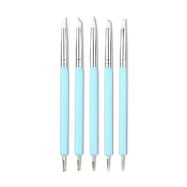 Producto - Pinceles silicona c/punzón set x 5u
