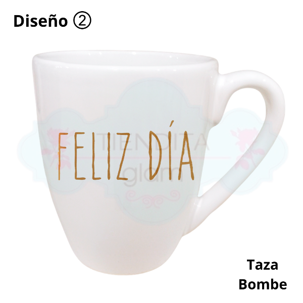 Producto - TAZA DECO BLANCA Y DORADA DÍA DE LA MADRE - 2