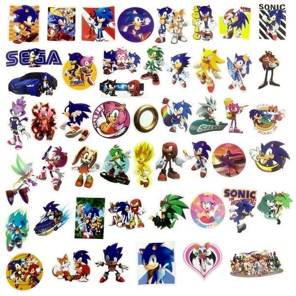 Producto - Stickers Sonic The Hedgehog Pack x 50 unidades - 0