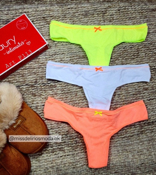 Producto - Pack X3 Bombachas Colaless de Algodon Kaury P113