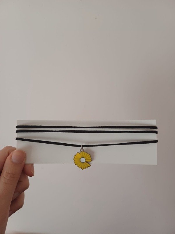 Producto - Collar gamuza girasol