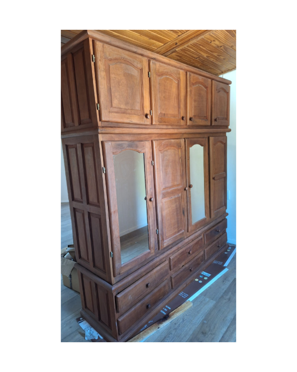 Producto - Placard de algarrobo con espejos  / 291x200x55