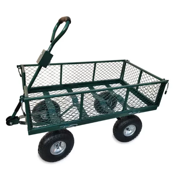 Producto - Carro metalico importado de poda y carga con ruedas neumaticas 200kg