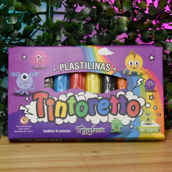 Producto - PLASTILINA TINTORETTO 20GRS X10 BARRITAS 500046