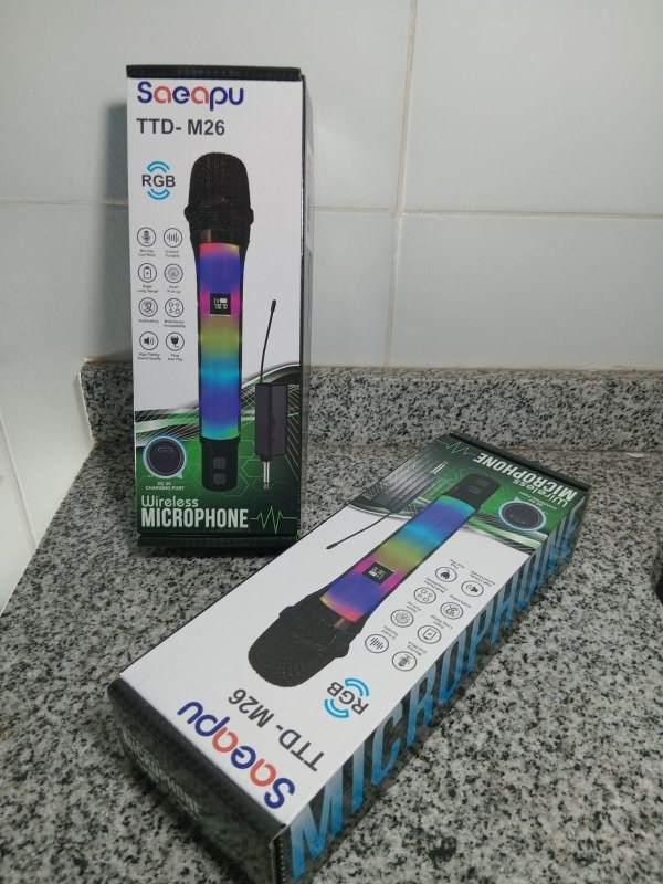 Producto - Microfono inalambrico rgb