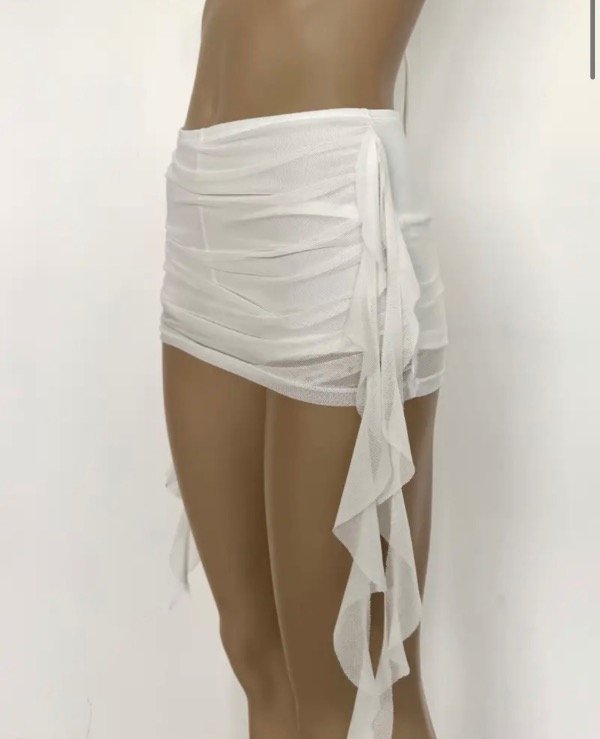 Producto - 657 Mini tul liso frunce laterales - 0