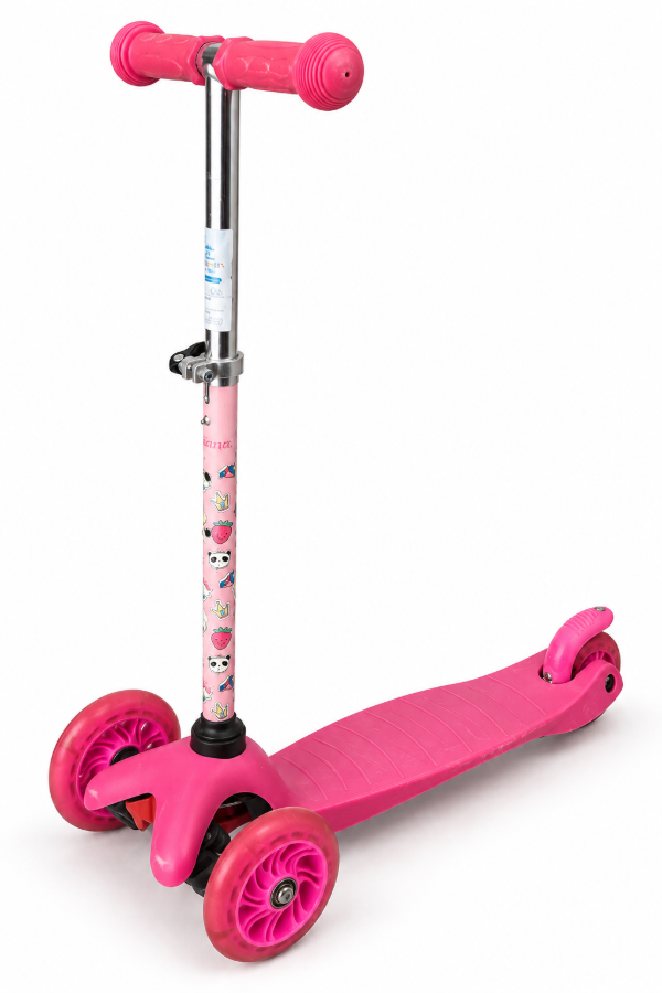 Producto - Monopatín infantil fucsia de 3 ruedas - 1