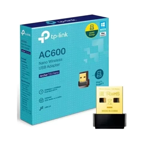 Producto - Placa de red USB TP-LINK Archer T2U AC600 nano dual