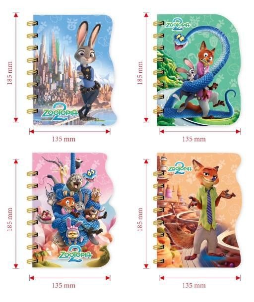 Producto - Cuaderno anotador zootopia anillado