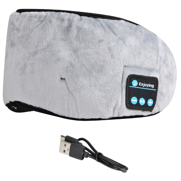 Producto - Antifaz p/dormir c/auriculares -bluetooth -bat. recargable 200 mAh -gray -Gadnic