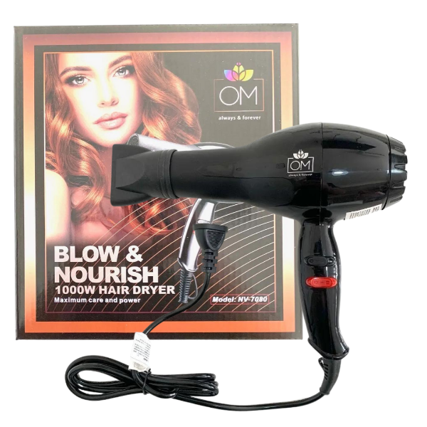 Secador De Pelo OM Profesional Frio Calor 1000w 2 Velocidades - REVENDE