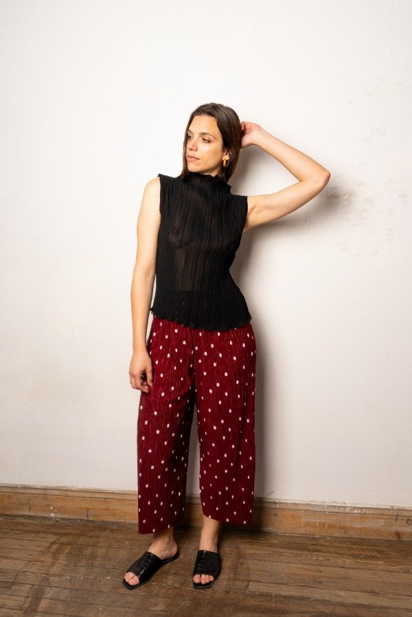 Producto - Pant plisado lunares