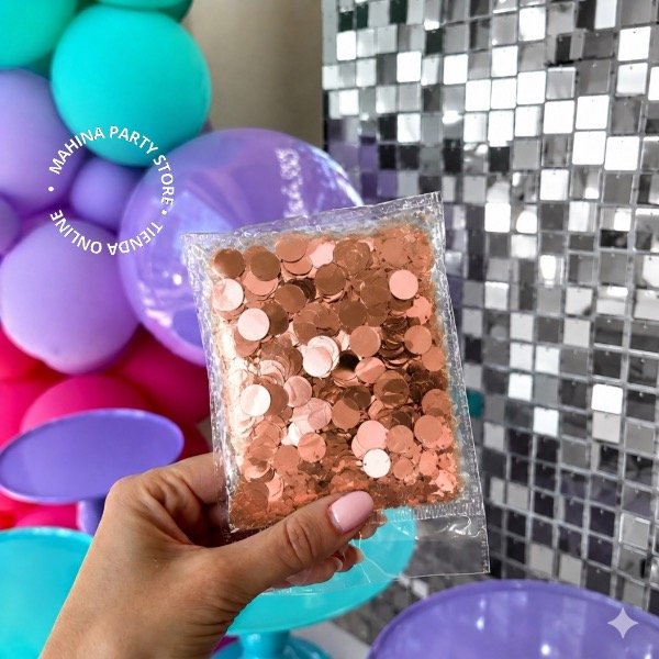 Producto - Confetti redondo rose Gold