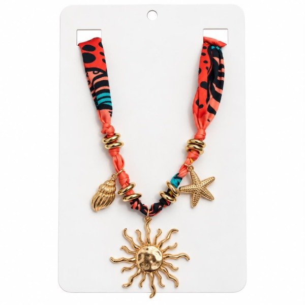 Producto - Collar de seda Coral