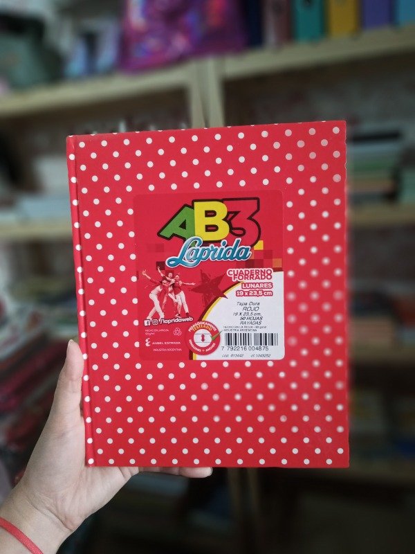 Producto - Cuaderno Laprida AB3 C/ Lunares x50h . Rayado 19x23,5