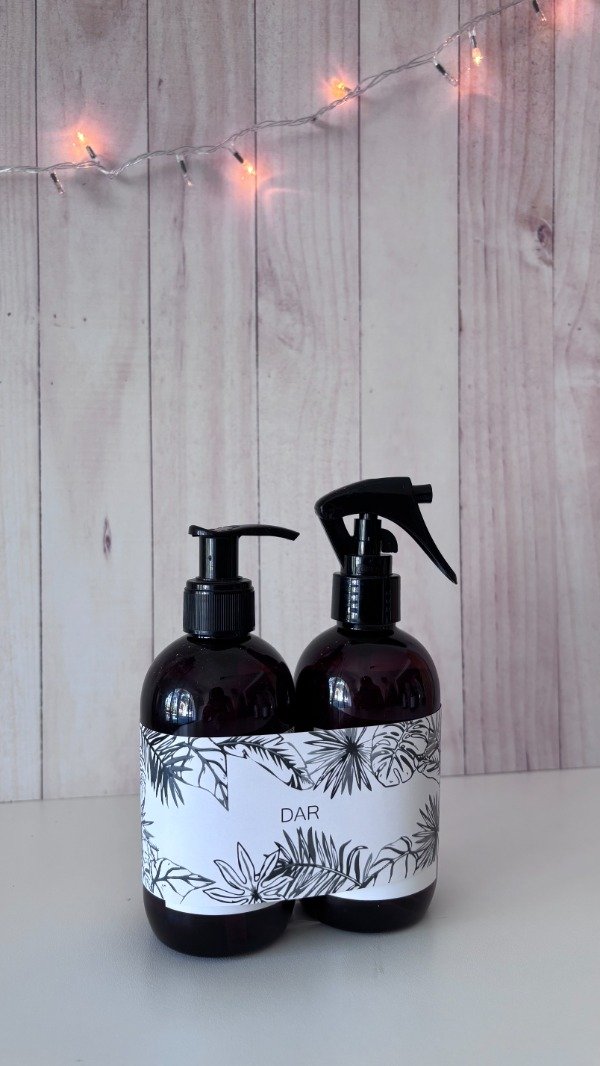 Producto - DÚO AMBAR SPRAY TELAS + JABÓN LÍQUIDO