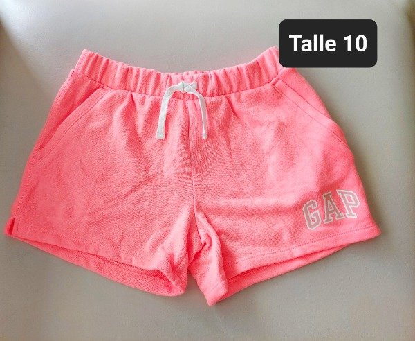 Short algodon gap talle 10 coral