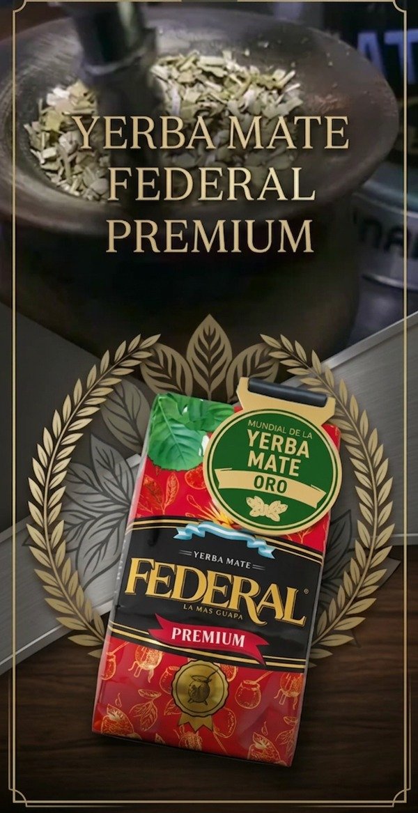 Producto - Yerba Mate Federal Premium Trad c/ palo (500g)