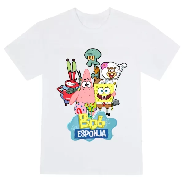Producto - Remeras bob esponja blanca