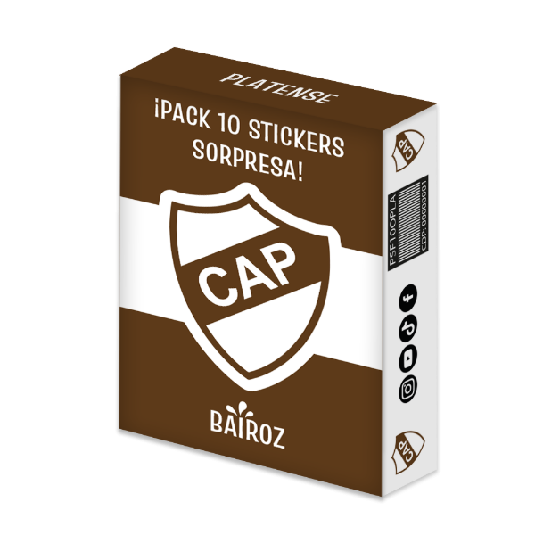 Producto - Caja De Stickers Adhesivos Sorpresa Stickbaz Platense