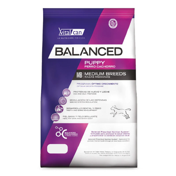 Producto - VITAL BALANCED Cachorro Mediano x 20 kg