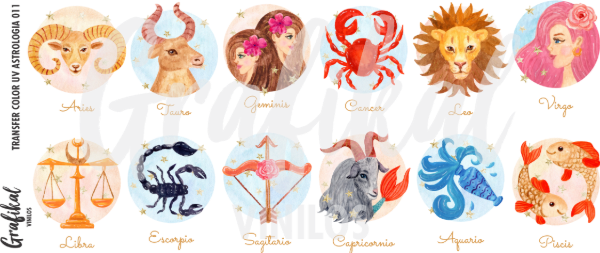 Producto - Transfer Color UV Astrología 011
