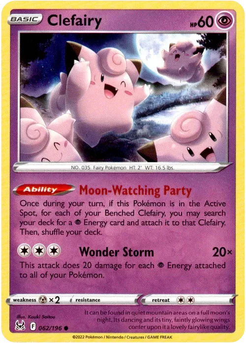 Producto - Clefairy - 062/196 - Lost Origin