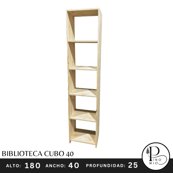 Producto - BIBLIOTECA CUBO 40