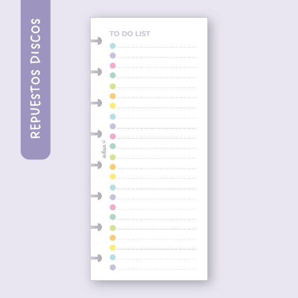 Producto - Repuesto 80 hojas A5 - To do list 1
