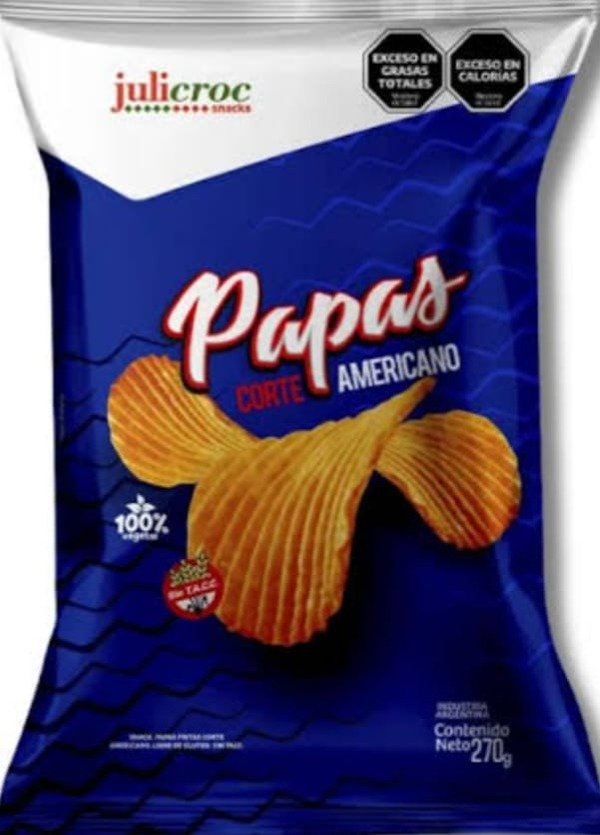 Producto - PAPAS FRITAS CORTE AMERICANO X 80 GR, JULICROC