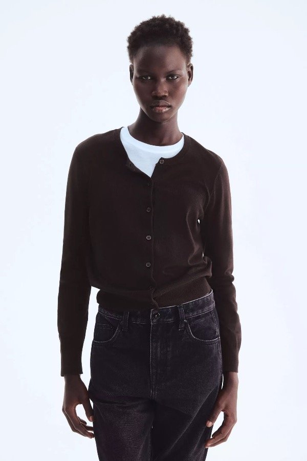 Producto - Cardigan Nilo marrón oscuro