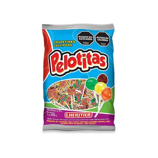 Producto - Chupetín Pelotitas Frutal x50unid (Lheritier)