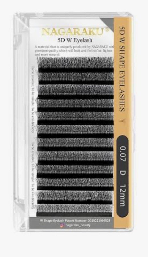 Producto - Pestañas NAGARAKU tecnológicas 5D W 0.07D 12mm