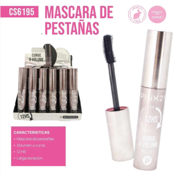 Producto - Máscara de pestañas 12HS PINK 21