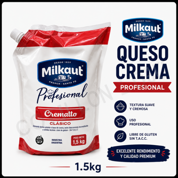 Producto - Queso Crema Milkaut 1,5 kg
