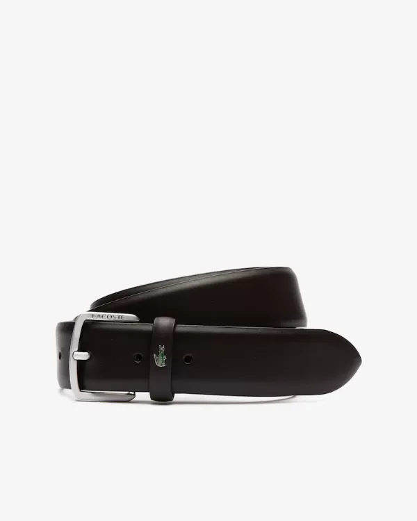 Producto - Cinturón lacoste de cuero marrón
