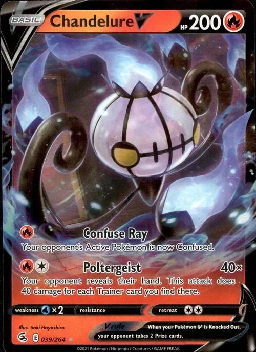 Producto - Chandelure V - 039/264 - Fusion Strike - Holo