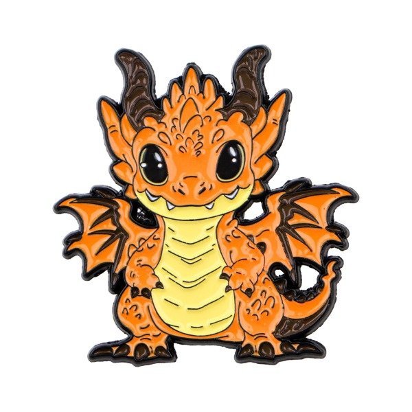 Producto - Pin Dragón Naranja