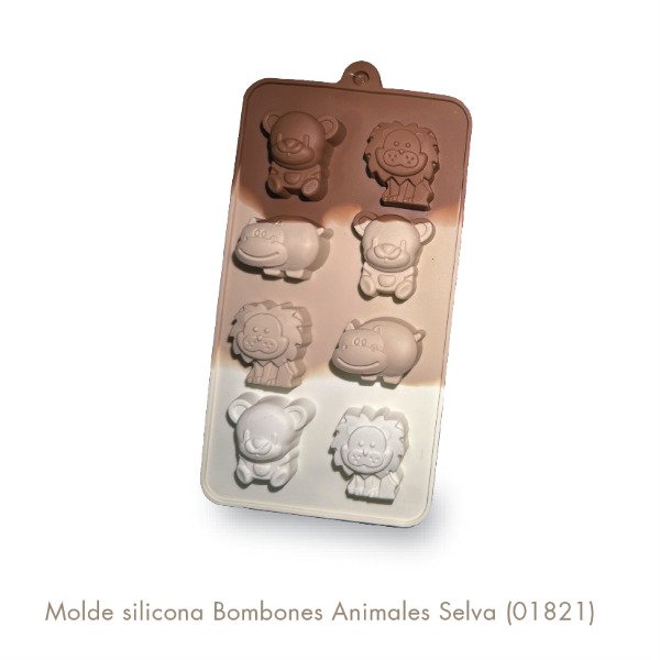 Producto - Molde silicona Animales Selva (01821)