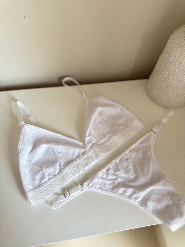 Producto - Conjunto infaltable algodón blanco (Less regulable ) fallita - 0