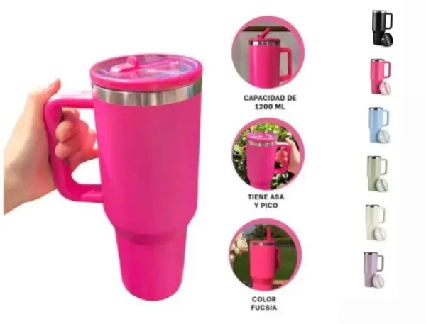 Producto - Vaso Termico Acero c-Sorbete-Liso-1200 ml - 1